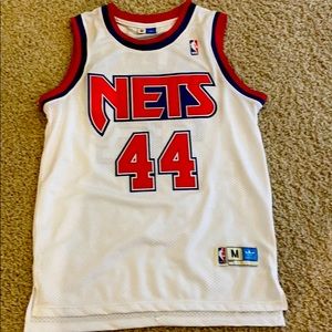 NJ Nets Adidas Derrick Coleman Jersey size 44/M